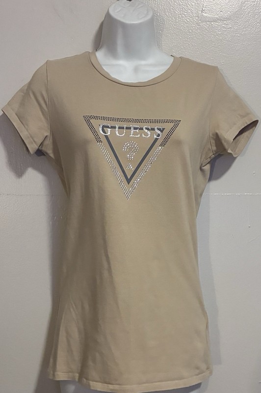 Women’s Guess T-Shirt With Stones With Short Sleeves 