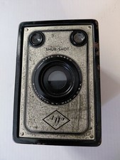 Agfa Ansco Shur Shot Black Vintage 1930s Box Camera