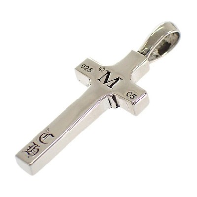 Chrome Hearts Maplethorpe Cross Charm Pendant Top Silver 925 Men's