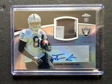 2012 Topps Chrome NFL Rookie Patch Auto RPA - Juron Criner RC /50