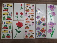 Mrs. Grossmans Sticker Lot Full Partial Sheets flowers Christmas Desserts  S240