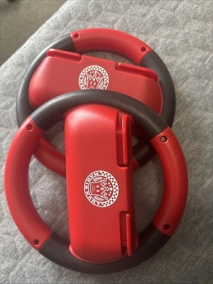 Mario Kart 8 Deluxe Red Mario Steering Wheels Nintendo Switch Joy-Con By Hori