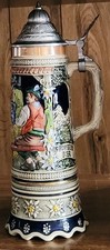 Vintage German Stein  Gertz~ Plays Ein Prosit Der Gemutlichkeit ~ 11 inches tall