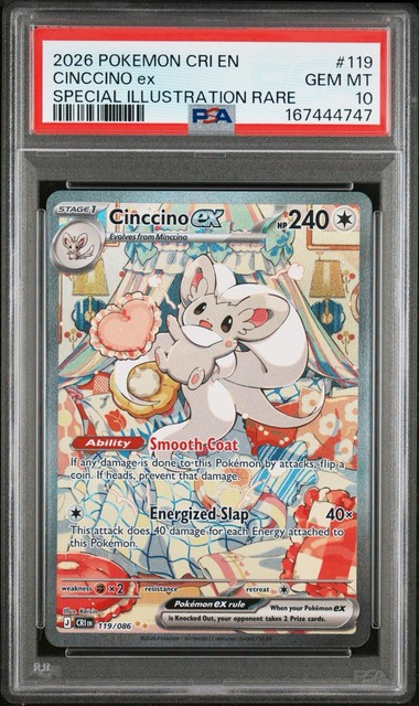 Cinccino ex #119 (Chaos Rising)