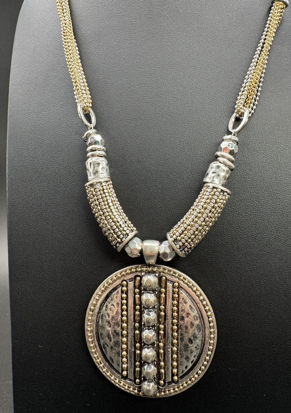 Ruby Rd Two Tone Multi Strand Reactive Pendant Ne… - image 1