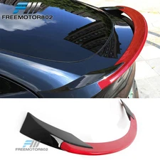 For 20-25 Tesla Model Y Sport Style Trunk Spoiler Tail Wing Gloss Black& Red ABS