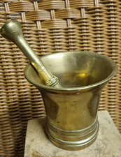 12cm XL apotheker messing m&ouml;rser topf st&ouml;&szlig;el 2,1 kg