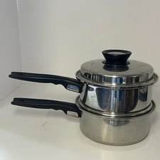 Vollrath 7.5" Pan Steamer Stainless Steel Vintage Heavy Cookware w/ Lid