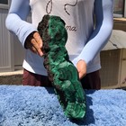 20.2LB Natural Black Velvet Halo Green Malachite quartz crystal mineral specimen — photo 5