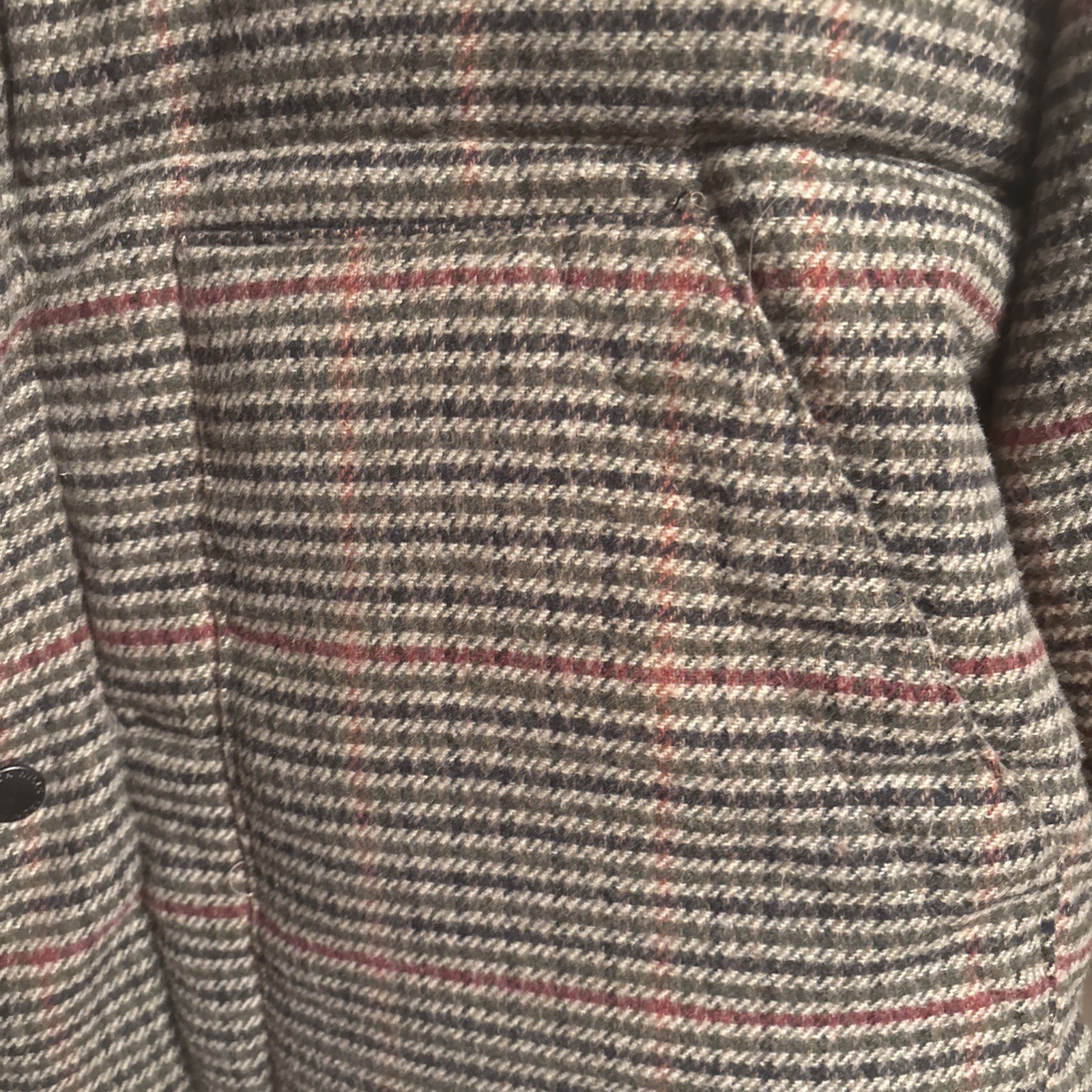 Men’s Jack Wills Tweed Hooded Down Jacket - Size - L  (L) image 2