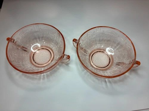 AMER SWEETHEART  PINK DEPRESSION CREAM SOUP  MACBETH-EVANS 1930’s RARE