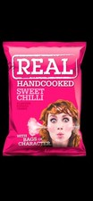 REAL Hand Cooked Sweet Chilli Flavour Crisps, 35g Bags x24 Box