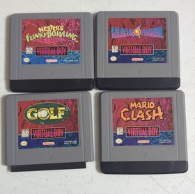 Nintendo Virtual Boy Console CIB  Lot with 9 Games and charging adapter.