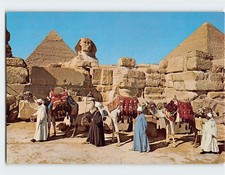Postcard The Great Sphinx and The Great Pyramid of Giza Egypt