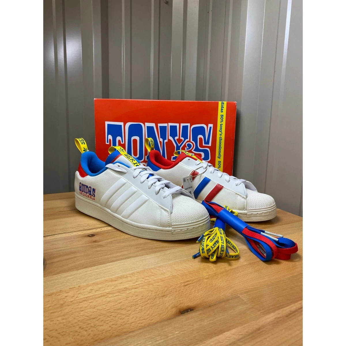 Tony's Chocolonely x adidas Superstar White for Sale