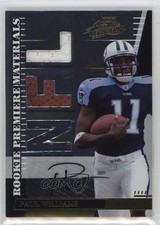 2007 Playoff Absolute Memorabilia Die-Cut NFL Signatures Paul Williams Auto 17pt