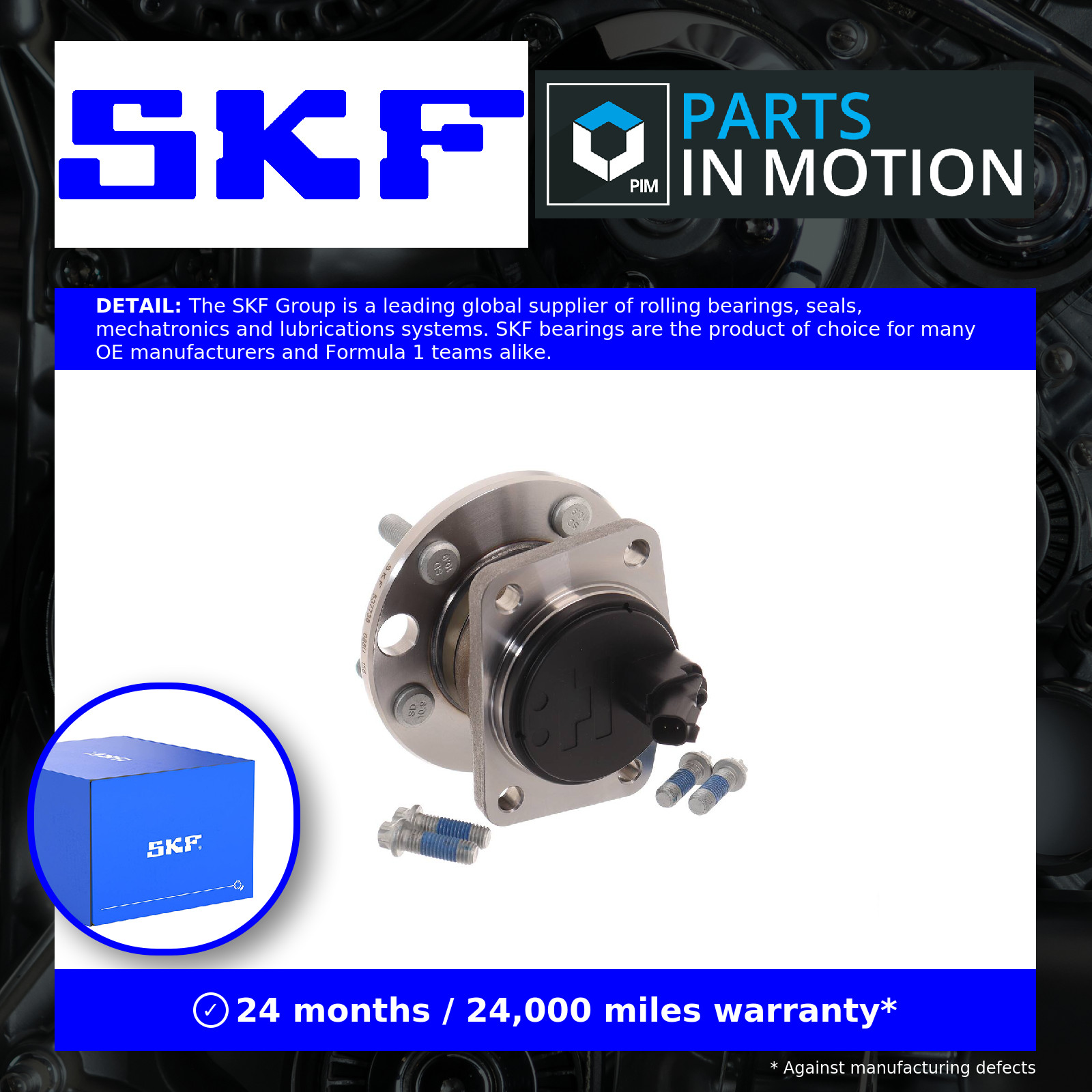 Wheel Bearing Kit fits FORD MONDEO Mk3 2.5 Rear 00 to 07 LCBD SKF 1115019 New - Image 8