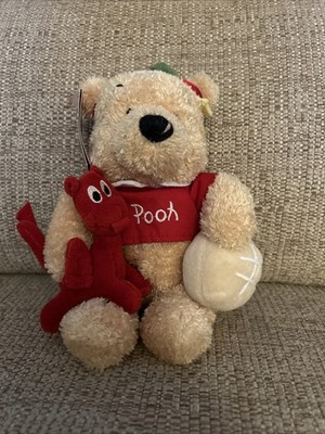 NEU MIT ETIKETT Disney Store Winnie Puuh St David s Day Bär Stofftier Plüsch Teddy