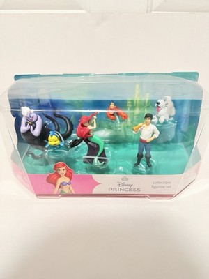 Disney The Little Mermaid Character Figure Set, 6pk 3  Collectible Toy FiguresT