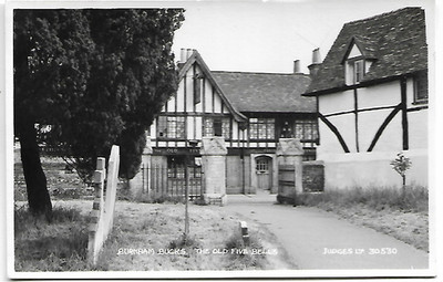 Burnham, Buckinghamshire - Old Five Bells (Pub) - RP Postkarte Richter um 1950
