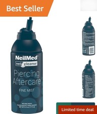 Safe and Gentle NeilCleanse Piercing Aftercare - Fine Mist 6.3 oz for All Ages