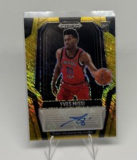 2024-25 Panini Prizm Black FOTL NBA Rookie Auto Yves Missi Gold Shimmer /10
