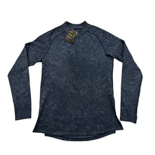 Nike Pro Therma Shirt Mens Medium Blue Camo Long Sleeve Thermal Training Running