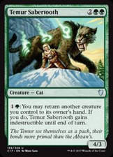Temur Sabertooth - Light Play MTG Commander 2017