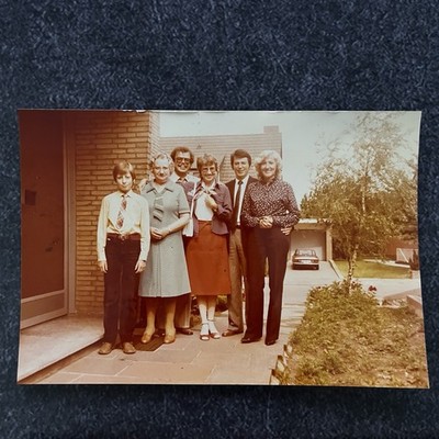 FOUND VINTAGE PHOTO PICTURE Group Picture With Mrs Doubtfire