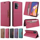 For Oppo F27 A96 A76 A80 A95 RFID Blocking Leather Wallet Case Flip Stand Cover