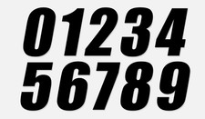Racing Numbers Vinyl Decal Sticker Dirt Bike Plate Number BMX Competition