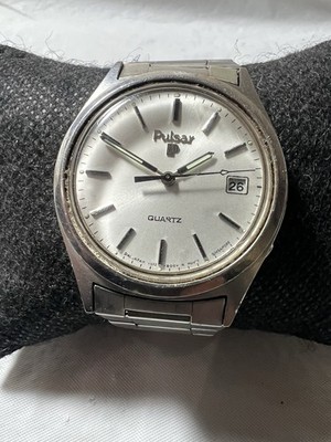 pulsar by seiko Vintage Quartz,1978, date Window,V512-8009  A6,St/steel,37mm,men