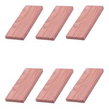 6 Pieces Cedar Blocks Rectangle Cedar Planks Chips Wooden Cedars Stick Space ...