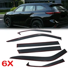 For 2020-2022 Toyota Highlander Smoke Window Visor Vent Shades Sun Rain Guards*