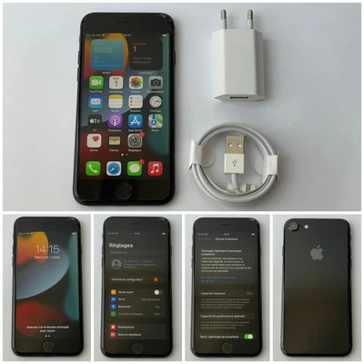 Apple iPhone 7 32GB (Débloqué) Accessoires +Chargeur +Eraflure +Câble NEUF 72🔋 - Photo 1/4
