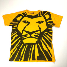 Disney's The Lion King Broadway T Shirt Yellow XL Big Print Musical