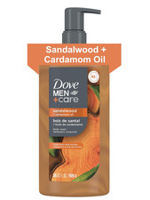 DOVE MEN CARE Body Wash Sandalwood Cardamom Oil Plant-Based Moisturizing Bod