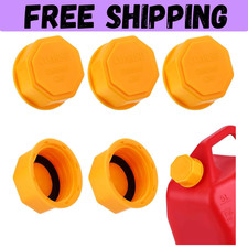 6PCS Gas Can Caps, 5 Gallon Gas Can Cap Replacement, Universal Coarse Thread Gas