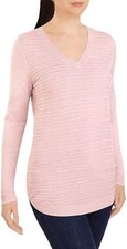 Hilary Radley Womens Textured Sweater Size 2XL