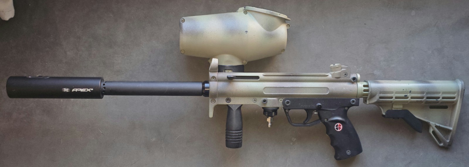 Tippmann A5 Paintball Marker Gun, Response Trigger, Remote, 