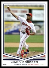 2017 Jimmy Cordero Choice Minor League Rookie Harrisburg Senators