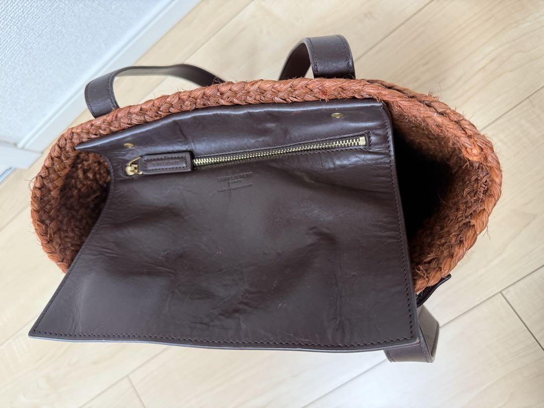 Borsa cestino borse Yves Saint Laurent in rafia originale dal Giappone RA