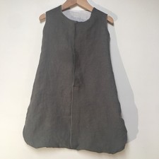 Sleep Sack 100 Linen Baby 0-6M Gray Button Sleep Bag Blanket Mom and Pop's