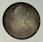 1790 SPANISH 8 REALES *HISTORICAL SILVER COIN* SEE PICS