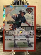 2024 Panini Prospect Edition Baseball Christian Oppor Holo Red Ice