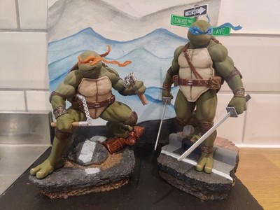 Leonardo & Michelangelo (TMNT) Statue Fan Art 1:10 3D Druck Figur FDM Farbe