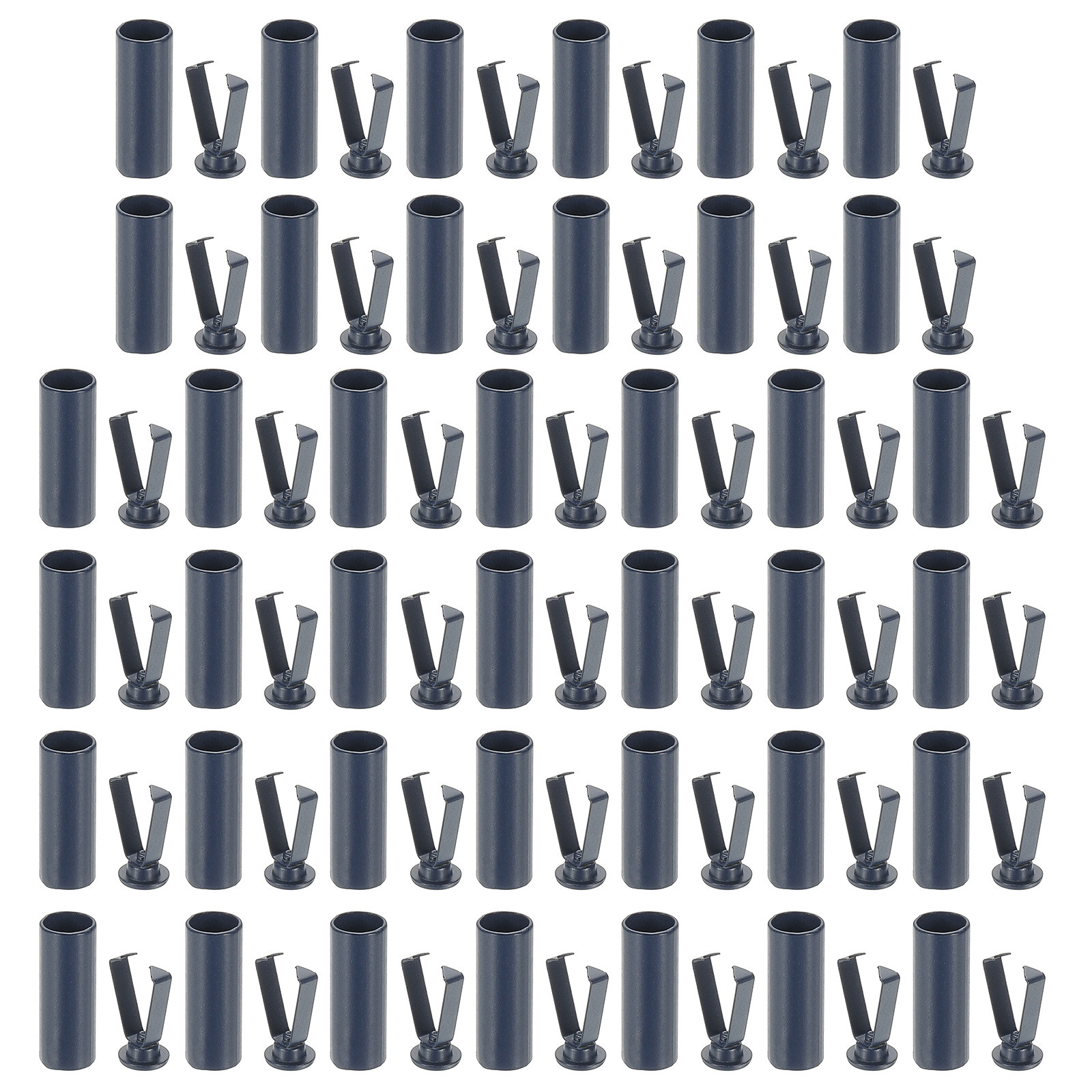 APL Punte per Lacci per Scarpe Confezione da 40 Testa per Lacci in Lega di Metallo Blu Scuro