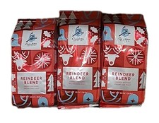 Caribou Reindeer Blend Dark Roast Ground Coffee Cheery Decadent 3 Bags 10oz