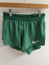 Nike Pro Elite 2 In 1 Running Shorts Green Women’s Size S Made In USA AO8485-302