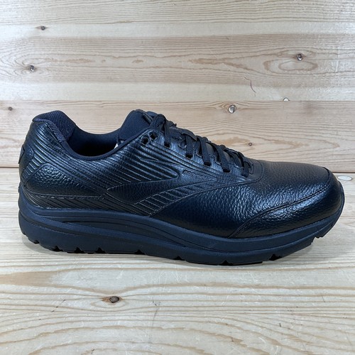 Brooks Adiction Walker 2 Shoes Men's 12.5 B NARROW Black Leather 1103181B072 - Picture 2 of 9